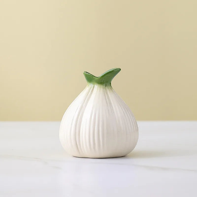Afralia™ Ceramic Onion Vase for Hydroponic Plants and Home Decor