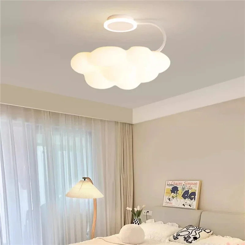 Afralia™ Cloud Ceiling Lights LED Modern Children's Room Lamps Warm Nursery Chandelier