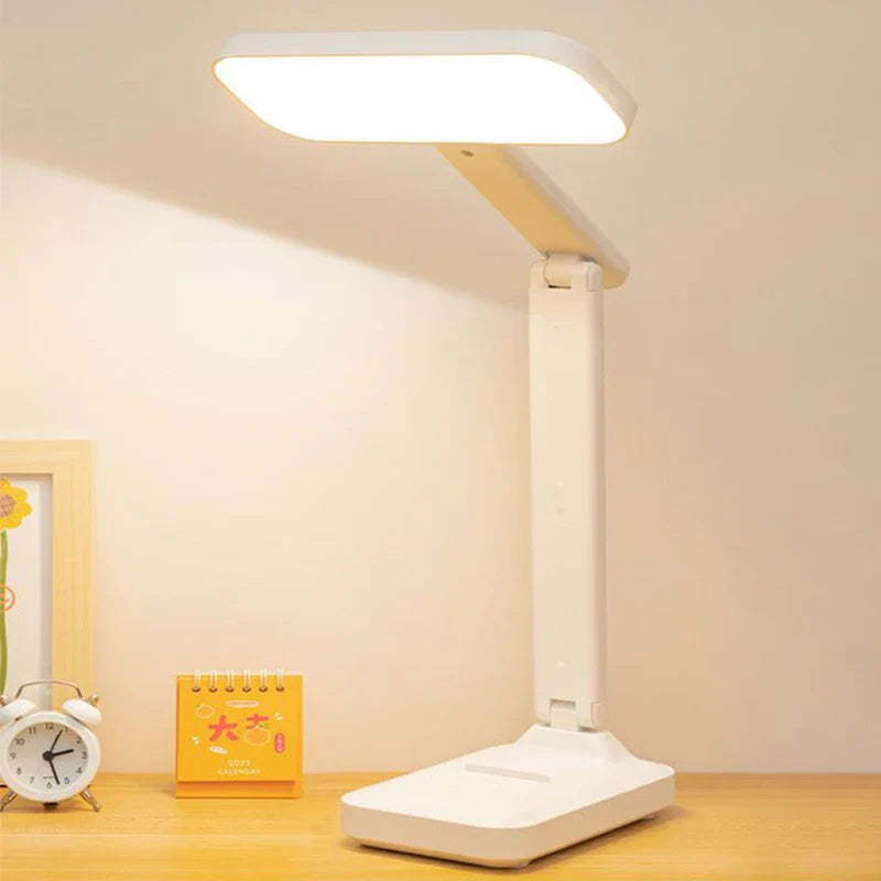 Afralia™ LED Desk Lamp: Dimmable Touch Night Light, USB Rechargeable, Eye Protection, Foldable Table Lamp.