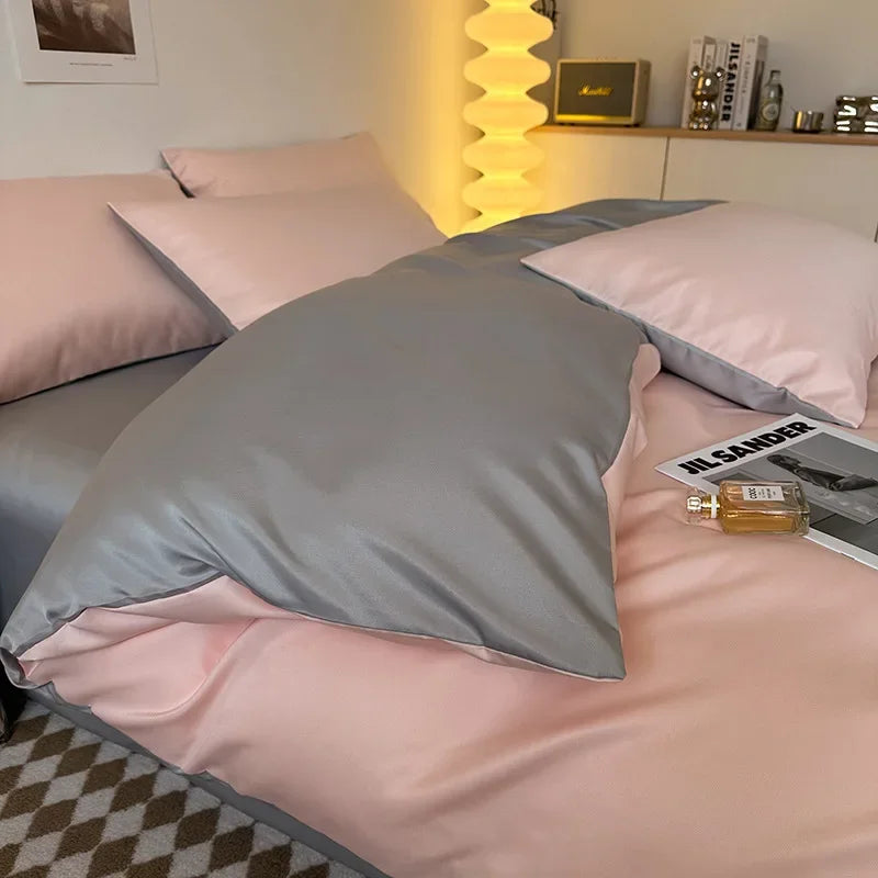 Afralia™ Summer 2025 Nude Skin-Friendly Bed Sheet Set for Double-Sided Sleeping