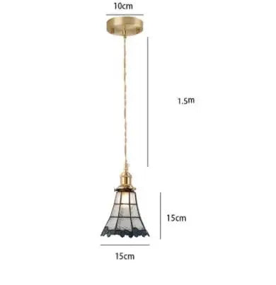 Afralia™ Blue Glass Pendant Light for Bedroom Dinning Living Room