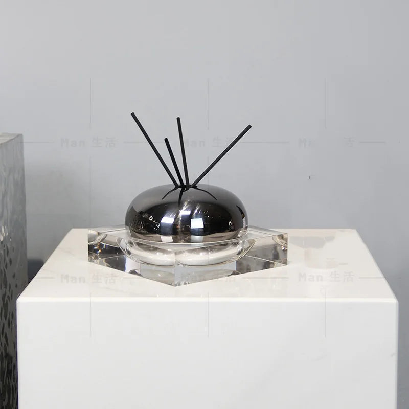 Afralia™ Golden Geometry Aromatherapy Diffuser - Room Decoration Figurine