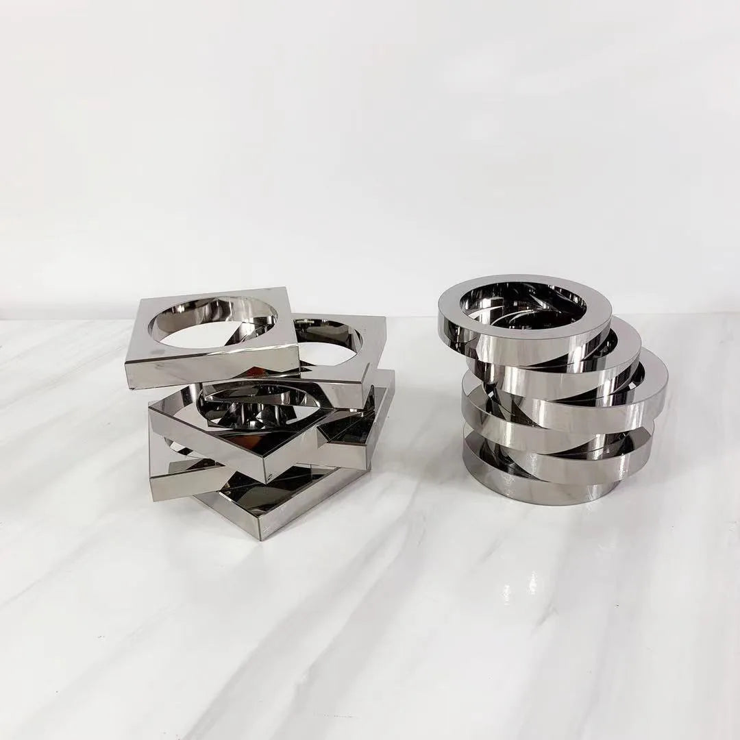 Afralia™ Crystal Glass Geometric Circle Vase Terrarium Flower Arrangement Home Decor