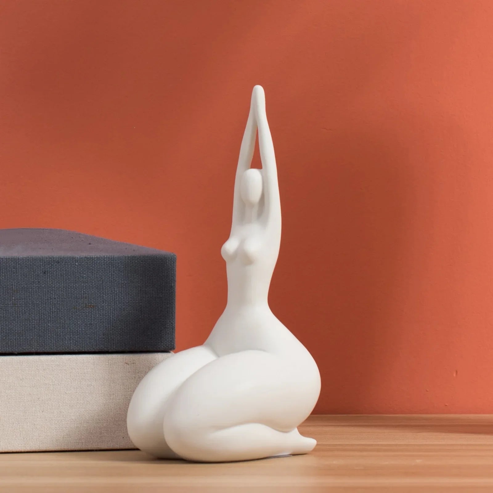 Ceramic Nude Woman Figurine - Afralia™ Home Decor Ornament