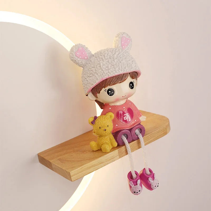 Afralia™ LED Wall Lamp: Modern Nordic Design for Children's Room, Bedroom, Living Room