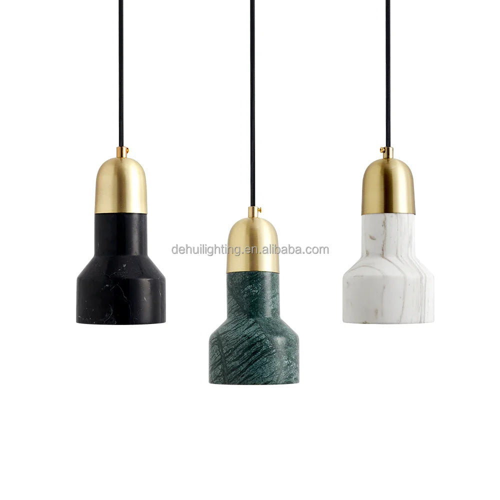 Afralia™ Nordic Marble Pendant Lights for Modern Minimalist Bedroom and Restaurant