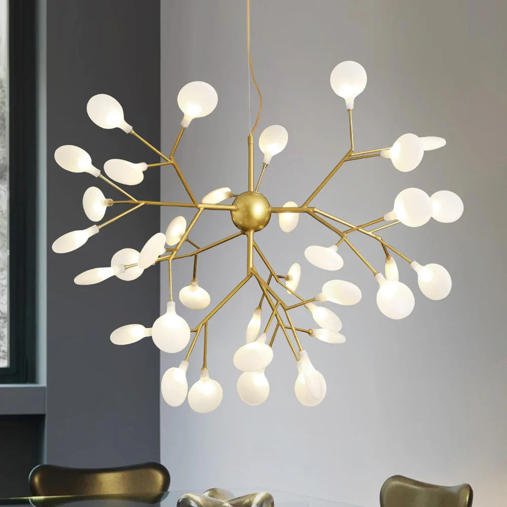 Afralia™ Firefly Ceiling Chandelier Pendant Lamp with G4 LED Lights for Home Décor