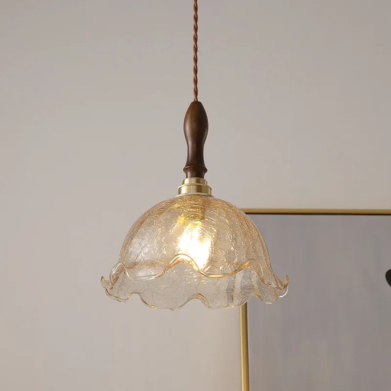 Afralia™ LED Glass Pendant Light Chandelier for Modern Living Dining Room