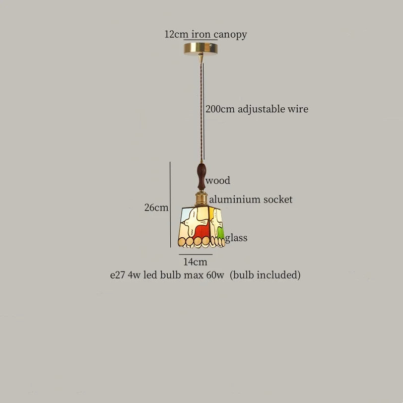 Afralia™ Japanese Vintage LED Pendant Lamp for Living Room, Bedroom, Kitchen, and Cafe