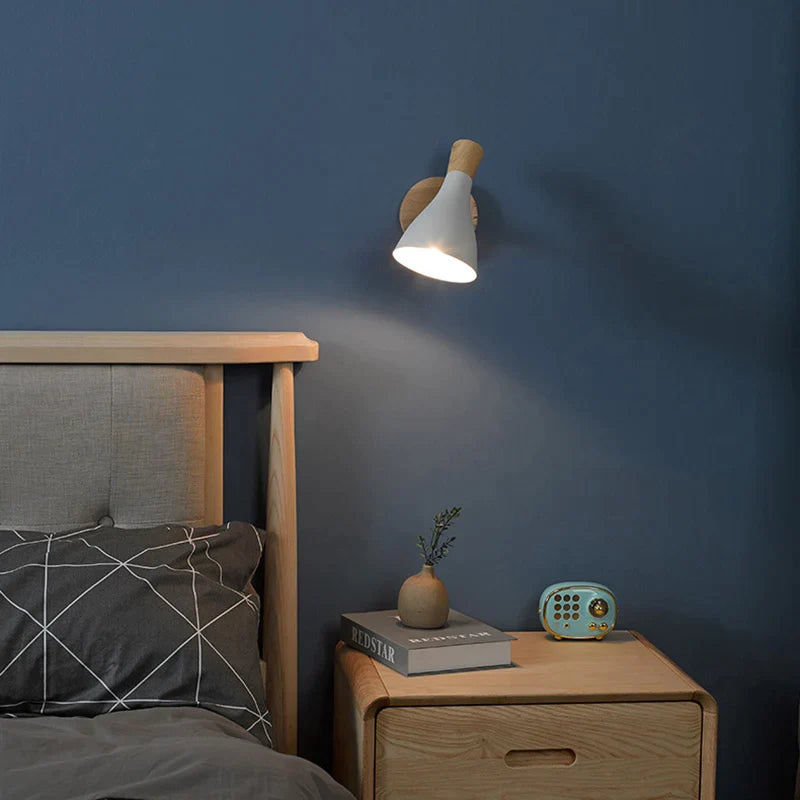 Afralia™ Scandinavian Macaron Horn Wall Lamp for Living Room, Bedroom, and Children's Room