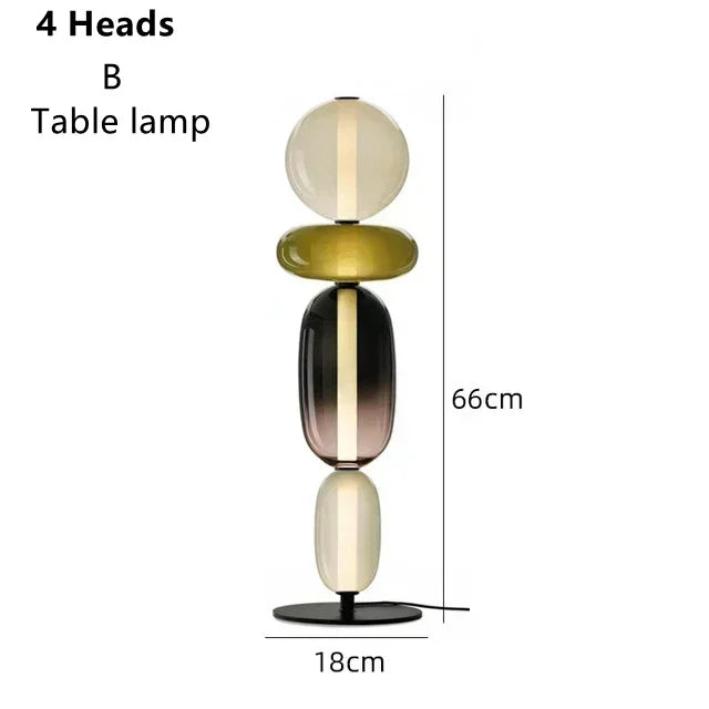 Afralia™ Glass Floor Lamp LED Table Light - Italian Design High Quality
