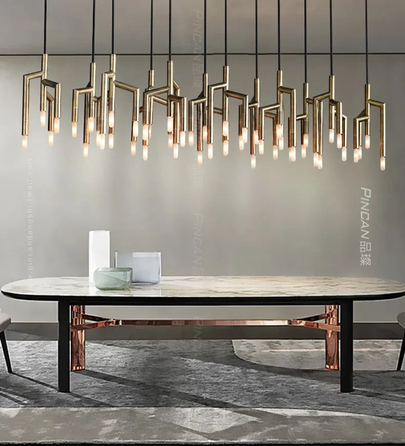 Afralia™ Tree Branch Chandelier Light Luxury Living Room Bar Staircase Decoration Lamps