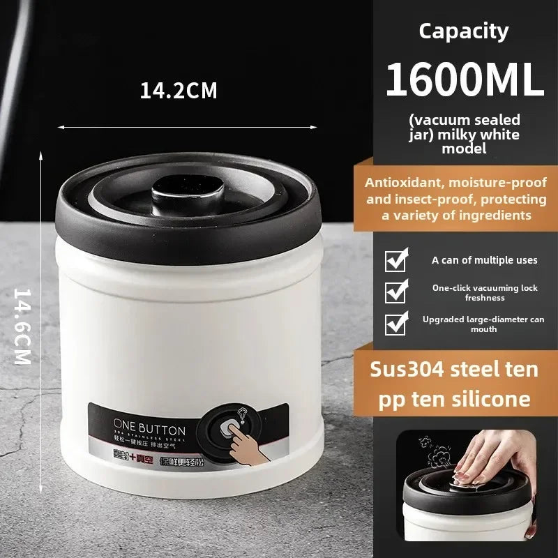 Afralia™ Stainless Steel Airtight Coffee Beans Storage Jar