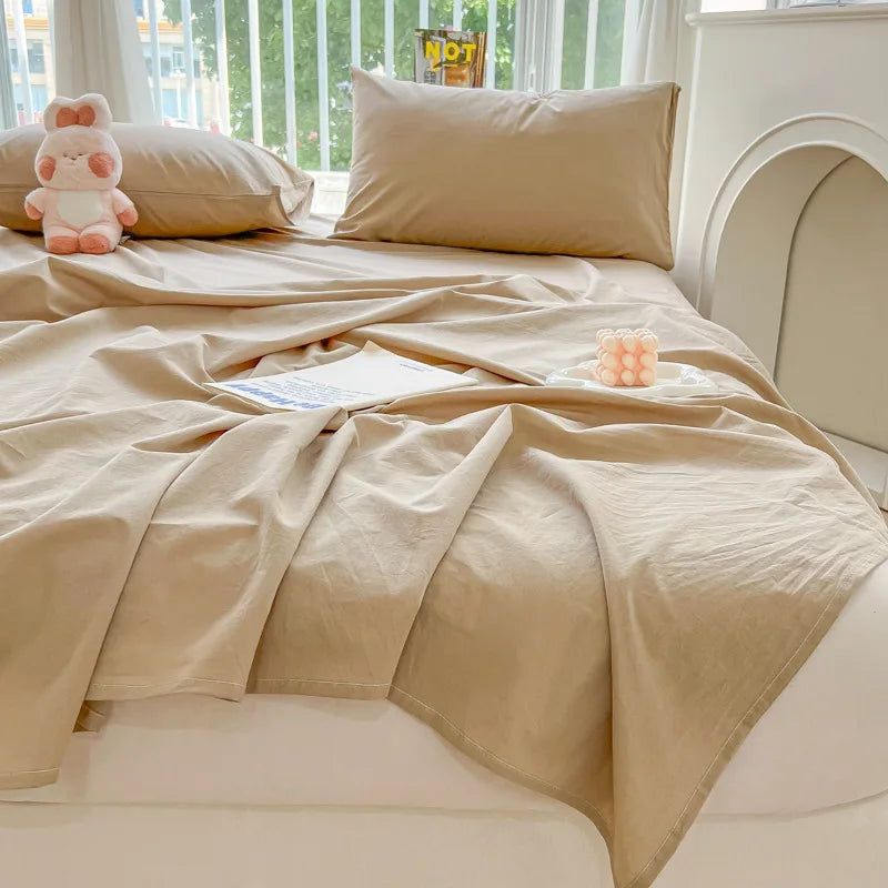 Afralia™ Checkered Single Bed Sheet - Skin-Friendly and All Seasons Bed Linen