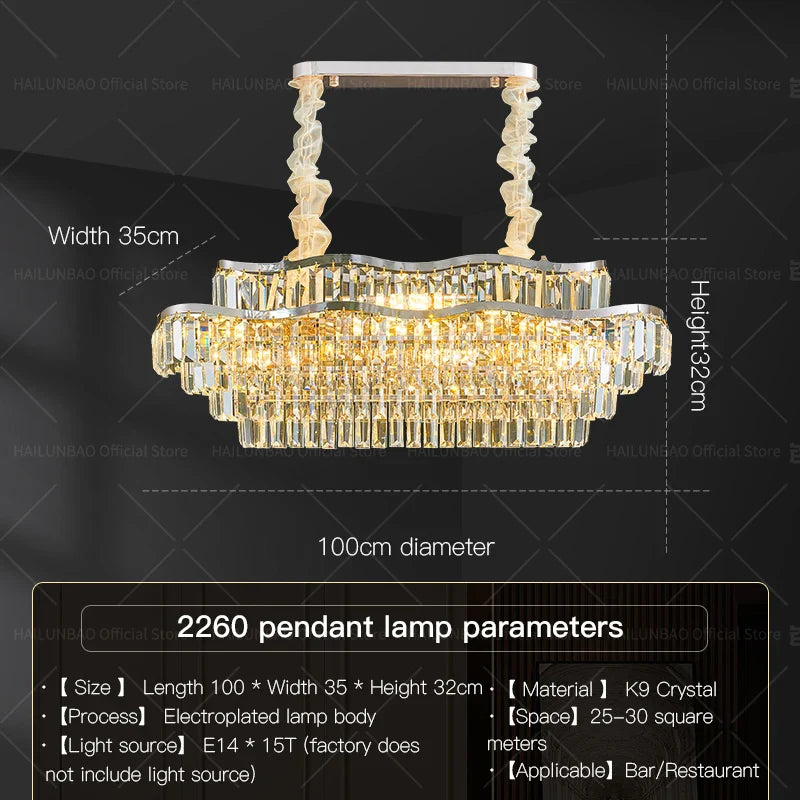 Afralia™ Crystal Chandelier LED Lighting for Luxury Living Room, Bedroom, Dining Room