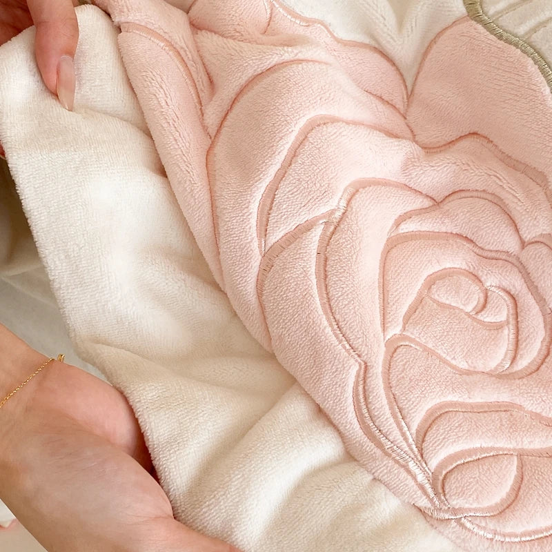 Afralia™ Lace Ruffles Princess Duvet Set, Butterfly Flowers Embroidery, Cozy Bedding with Bed Sheet & Pillowcases