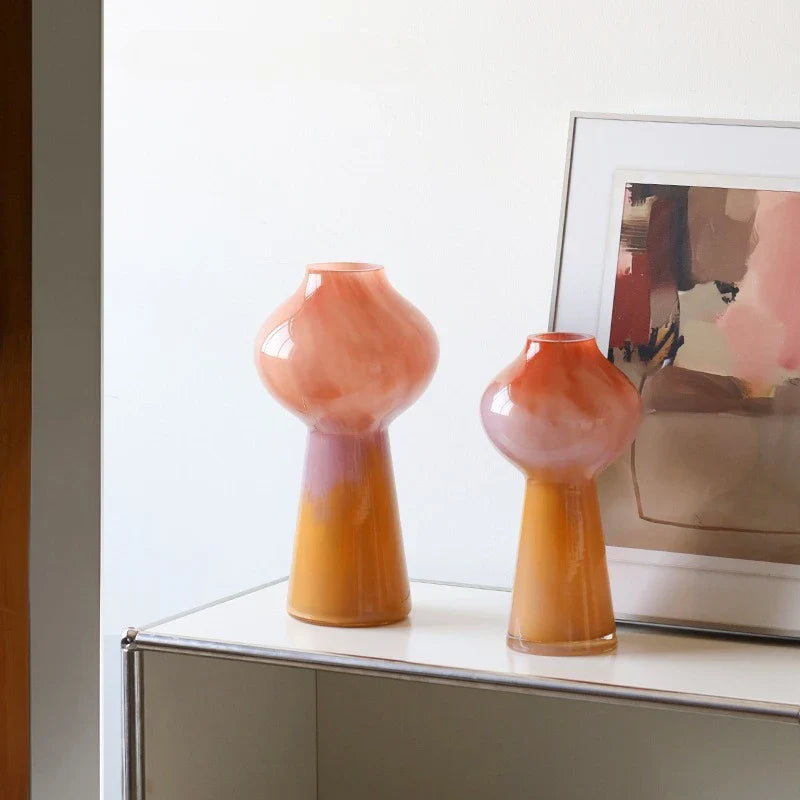 Afralia™ Gradient Glass Vase Gourd Hydroponic Flower Arrangement Terrarium Bouquet Holder