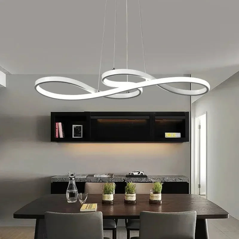 Afralia™ Gold LED Chandelier: Modern Nordic Hanging Lamp for Dining Room, Kitchen, Bar, Office