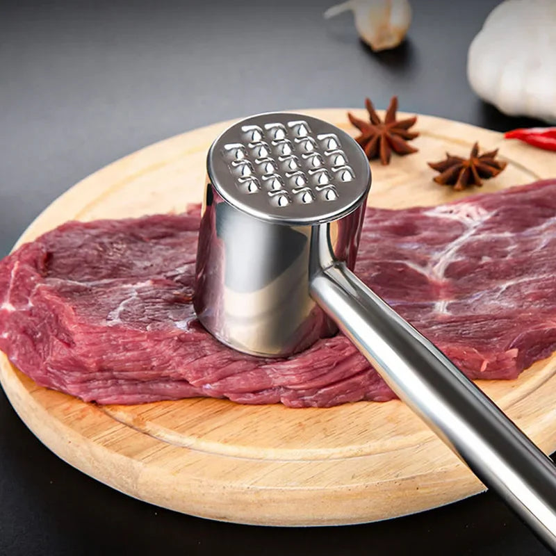 Afralia™ Stainless Steel Steak Tenderizer Meat Beat Hammer - GIANXI Household Quality