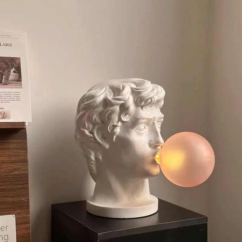 Afralia™ David Sculpture Table Lamp Modern Lighting Fixture for Home Decoration