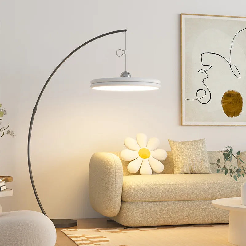 Afralia™ Nordic Minimalist Iron Art Floor Lamp for Living Room Sofa