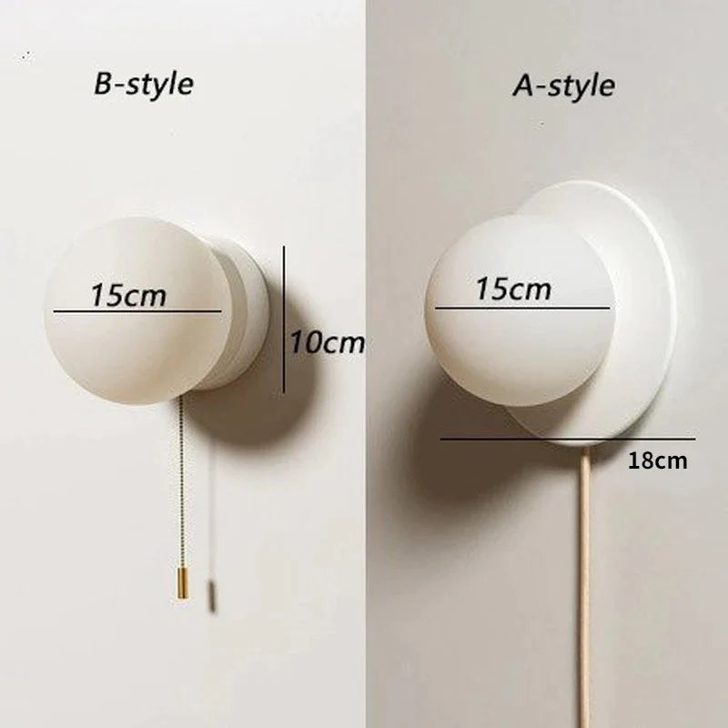 Afralia™ Ball Wall Light: Modern Creative Bedroom Lamp for Living Room Hotel Decor