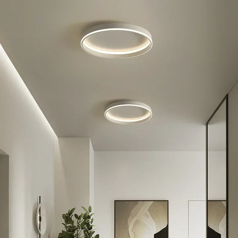 Afralia™ Circular LED Ceiling Lights for Home Decor and Indoor Lighting