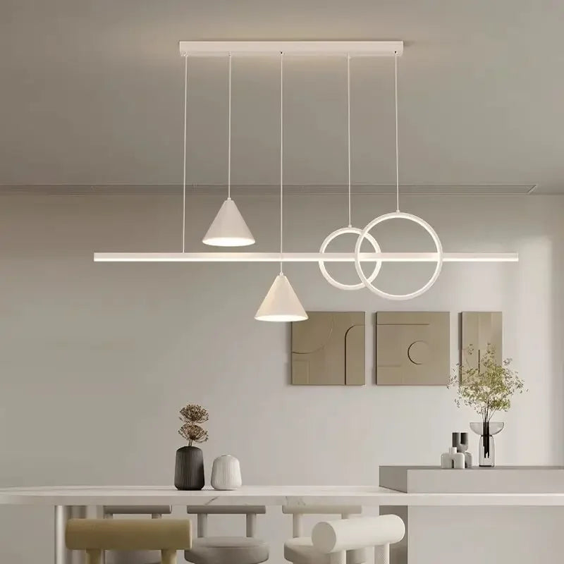 Afralia™ LED Pendant Light: Modern Minimalist Chandelier for Dining Room, Living Room, Kitchen, Bedroom