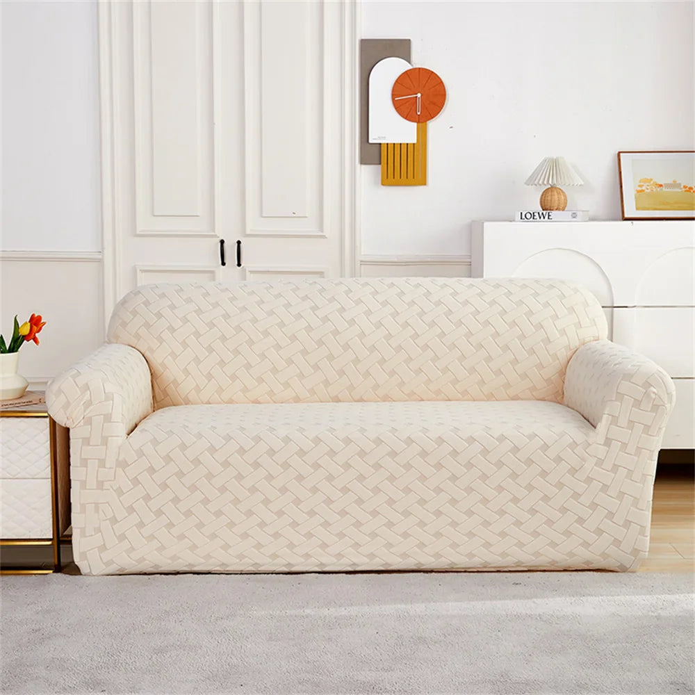 Afralia™ Thick Velvet Sofa Cover: 1/2/3/4 Seats Stretch Slipcover Protector
