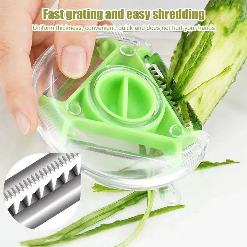 Afralia™ 3-in-1 Magic Peeler Trio Set: Slicer, Shredder, Julienne Cutter - Kitchen Tool