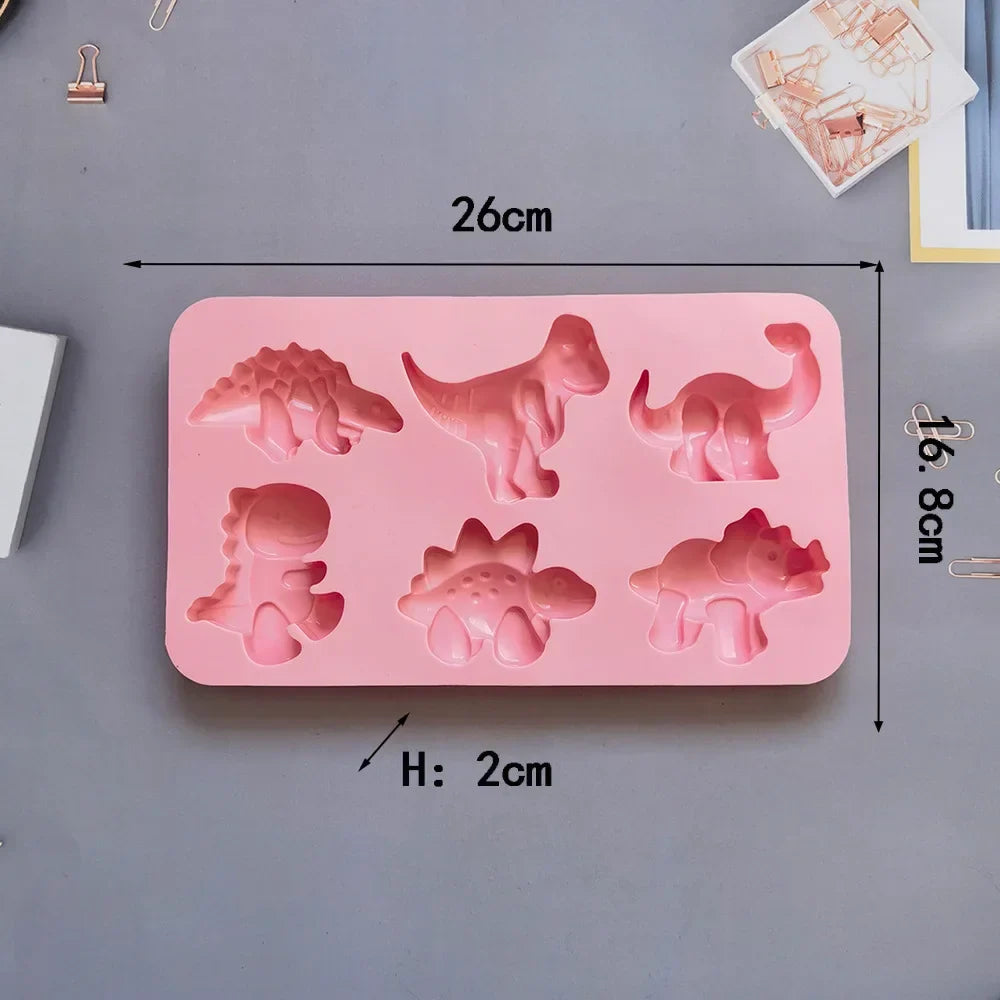 Afralia™ Dino Silicone Cake Mold: Baking, Candy, Soap, Candle Making, Cupcake Decorating