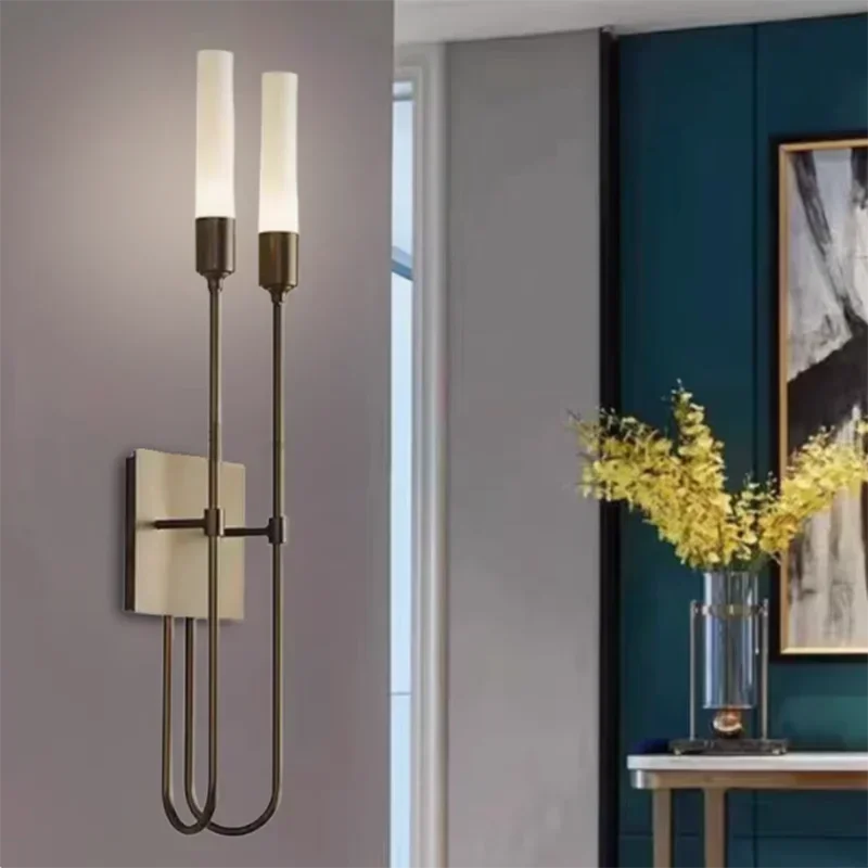 Afralia™ Double Headed LED Wall Lamp - Nordic Luxury Sconce for Home Decor