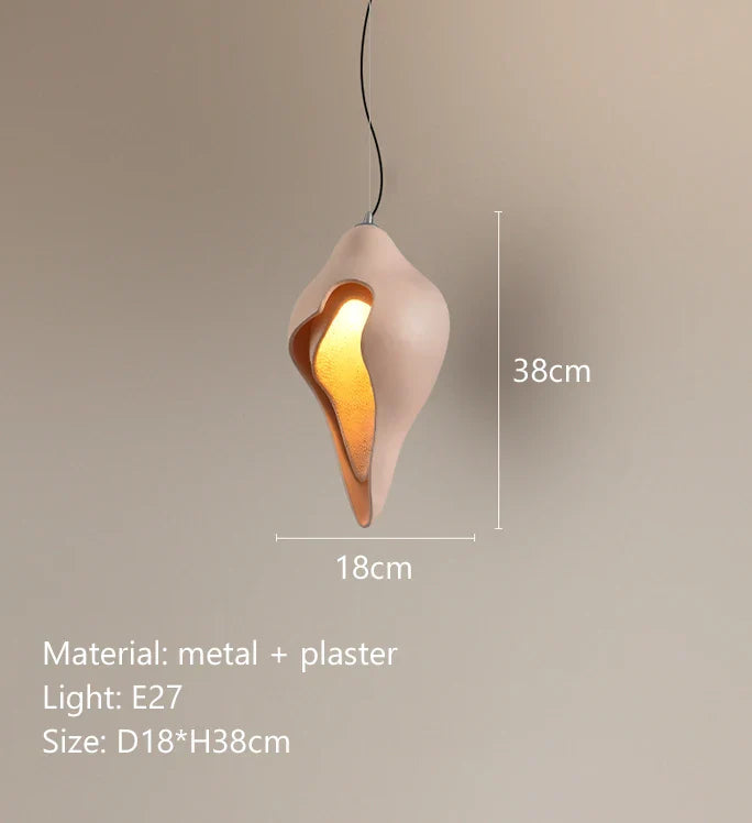 Afralia™ Conch Chandelier: Creative Design Pendant Light for Restaurant, Bar, Bedroom Decor