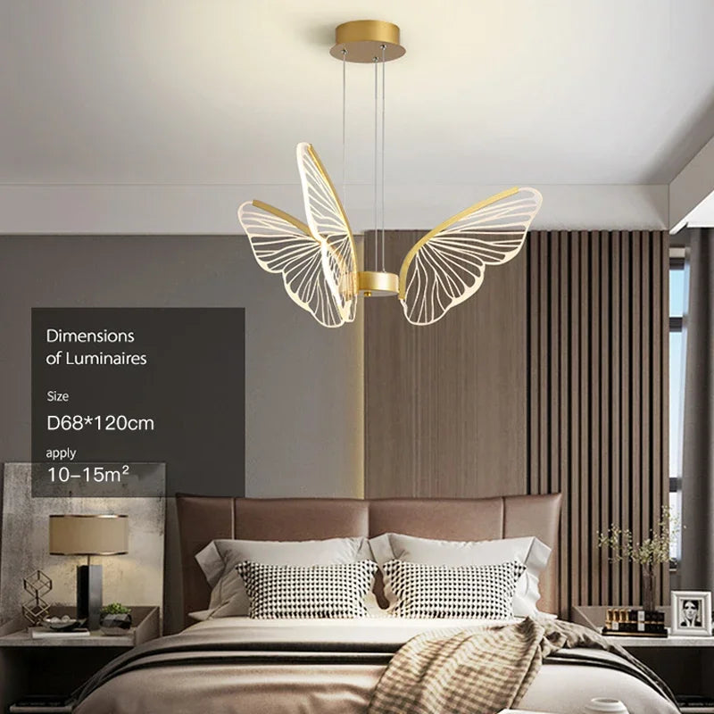 Modern Afralia™ LED Butterfly Chandelier: Elegant Lighting Fixture for Home Decor and Ambiance