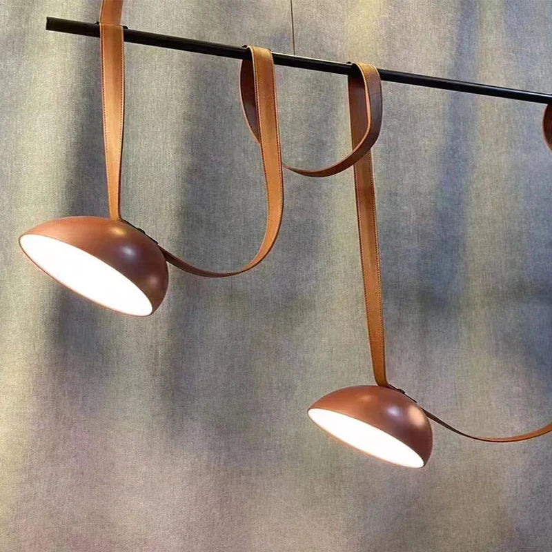 Afralia™ Leather Pendant Light: Modern Nordic DIY Chandelier for Home and Office Decor