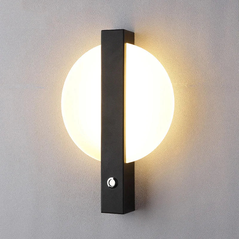 Nordic Modern Round LED Wall Lamp 7W for Bedroom Living Room Afralia™ Sconce