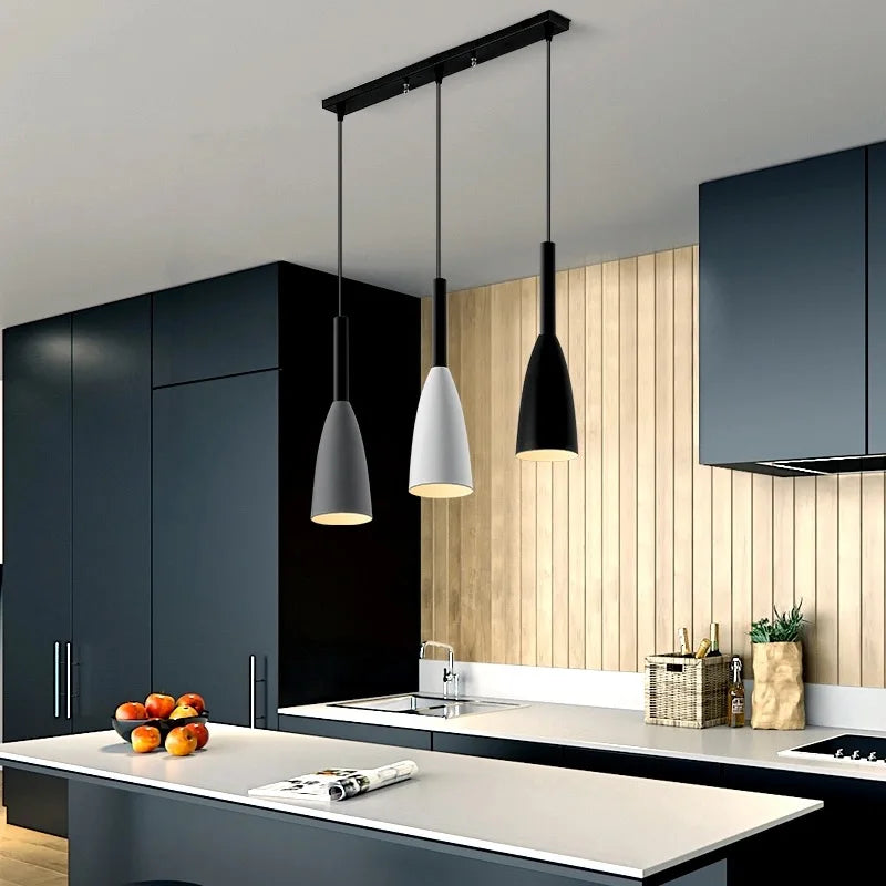 Afralia™ Nordic Minimalist 3 Pendant Lighting for Dining Table Kitchen Island