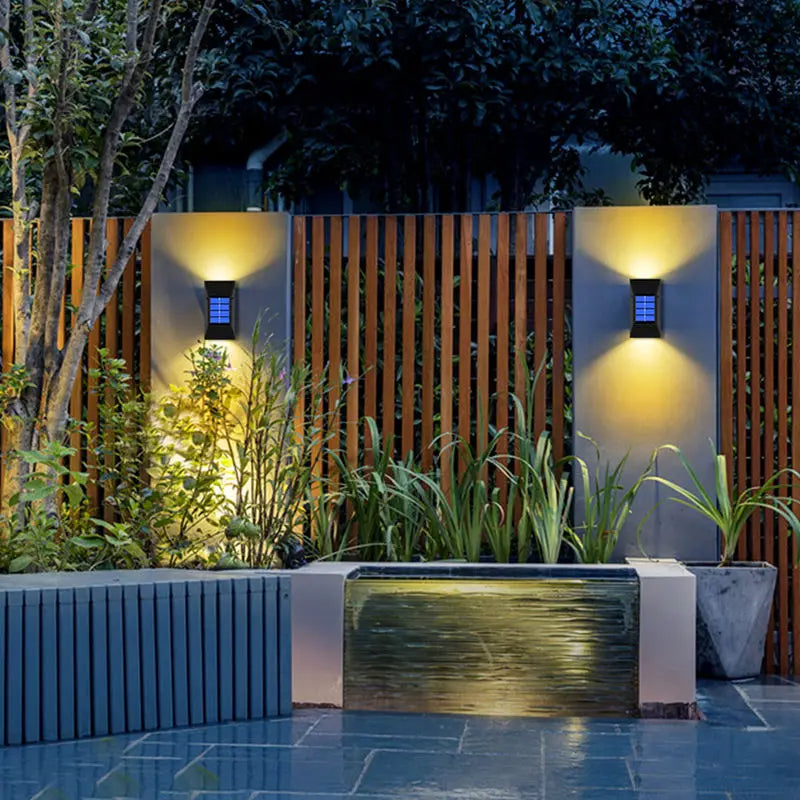 Afralia™ Solar LED Wall Light for Garden Street Balcony