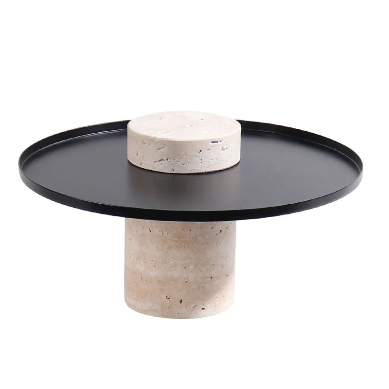 Afralia™ Marble Serving Tray Natural Stone Luxury Hightea Plate Tray