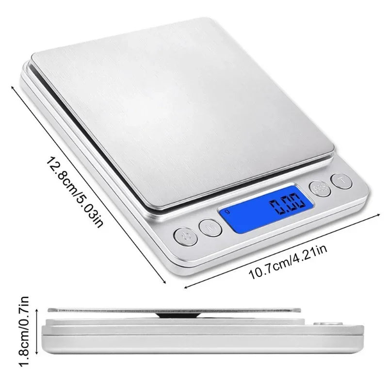 Afralia™ Digital Kitchen Jewelry Scale with Back-Lit LCD Display and Tare Function