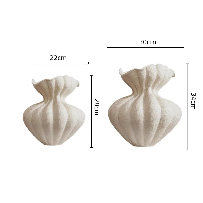 Afralia™ Lace Ceramic Vase for Home Decor Bouquets and Arrangements