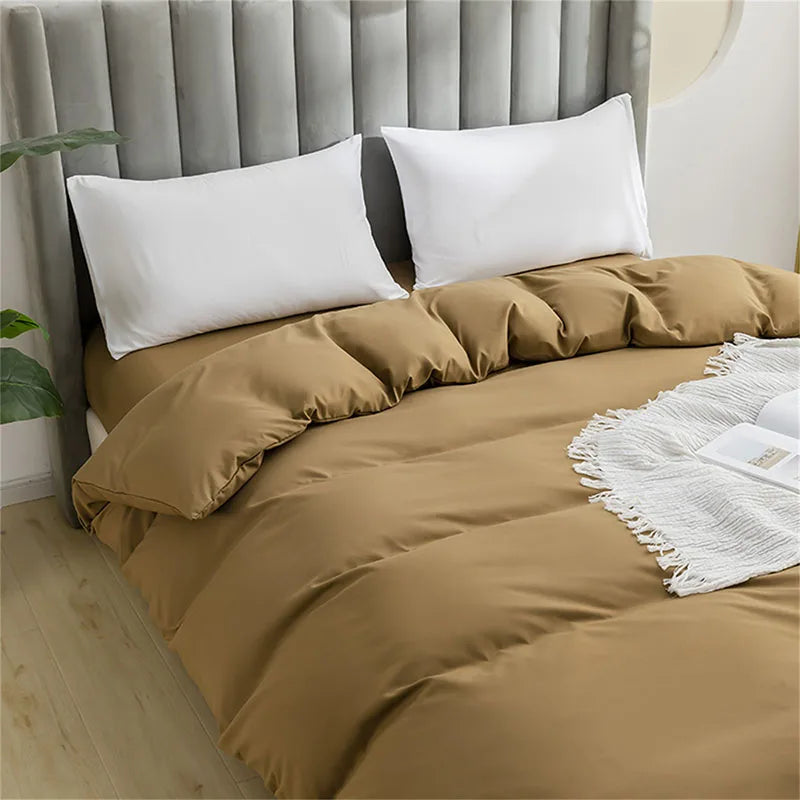 Afralia™ Brushed Duvet Cover Set | Soft Skin-Friendly Bedding | Full Queen King Twin Sizes
