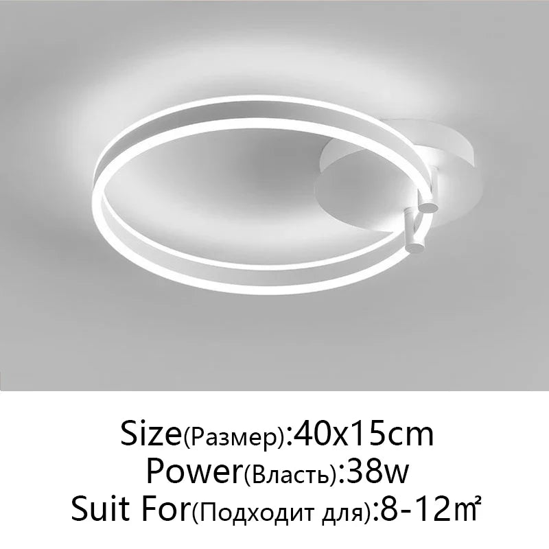 Afralia™ Modern LED Chandelier for Living Room Bedroom Ceiling Lighting