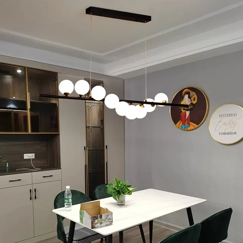 Afralia™ Modern LED Pendant Chandeliers for Living Room Dining Room Indoor Lighting