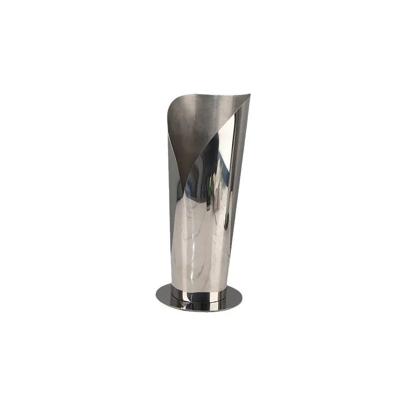 Afralia™ Stainless Steel Mirror Flower Décor for Home Living Dining Room