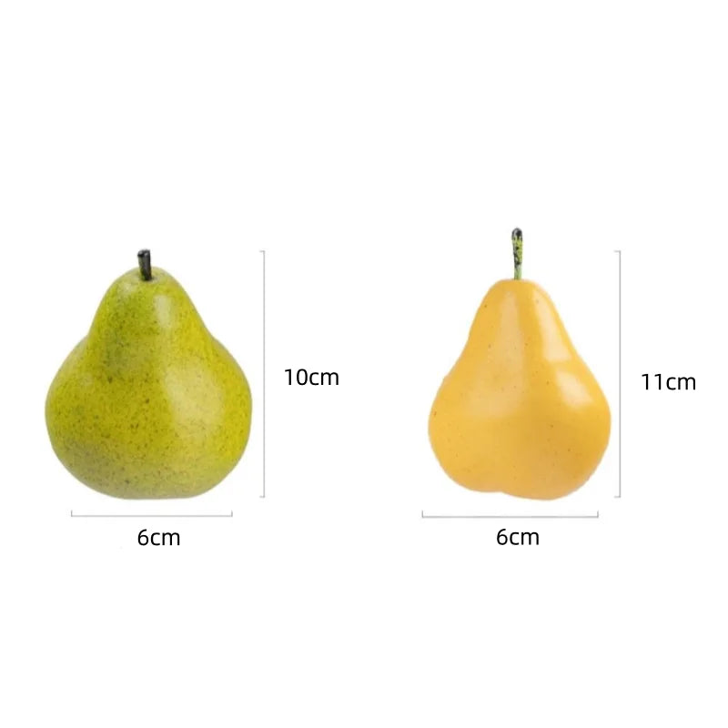 Afralia™ Pear Fruit Basket Ornament Desktop Decor Handicrafts Storage Home Decor Accessory