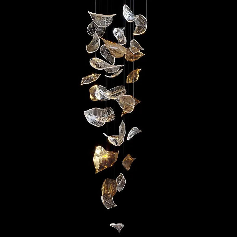 Afralia™ Luxury LED Chandelier: Modern Hall Duplex Hotel Lobby Pendant Light