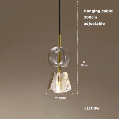 Afralia™ Art Deco LED Glass Ceiling Chandelier Pendant Light - Vintage American Style