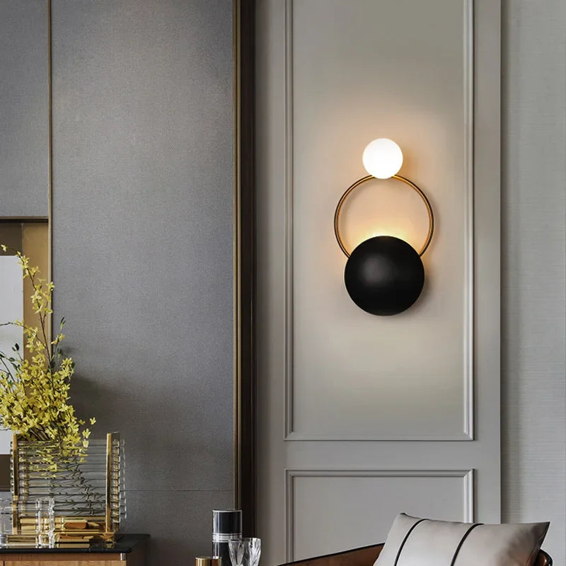 Afralia™ Elegant LED Wall Sconce - Nordic Bedroom & Living Room Decor Light