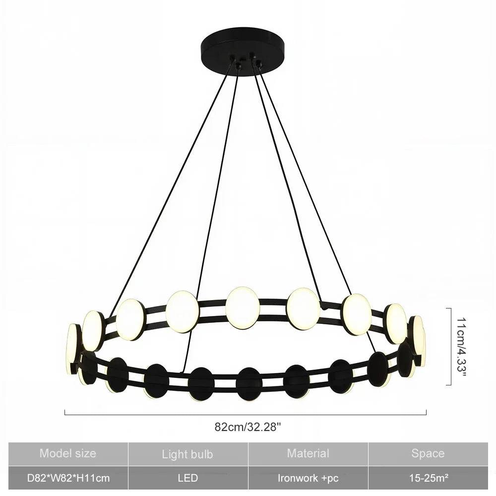 Afralia™ Minimalist Round Pendant Light for Dining Living Bedroom Decor